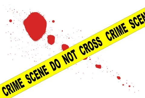 Crime scene do not cross Stock Illustration
