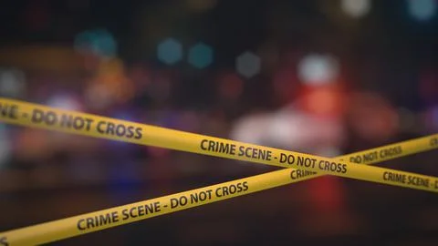 Crime scene do not cross tape イラスト素材