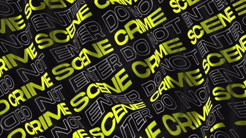Crime scene do not enter warning tape pattern a repeating background Stock Footage 337500191