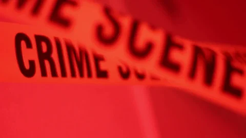 Crime Scene Focus Throw Stock Footage 73902321