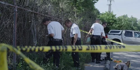 Crime Scene Stock Footage 123420358