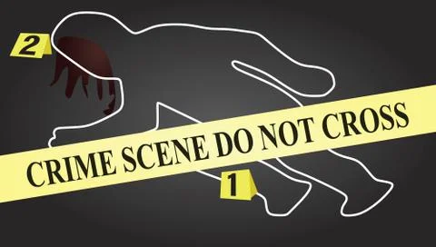 Crime scene Stock Illustration