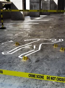 Crime scene Stock Illustration