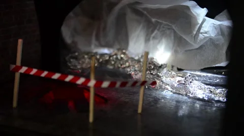 Crime scene with light model Video stock 60986353