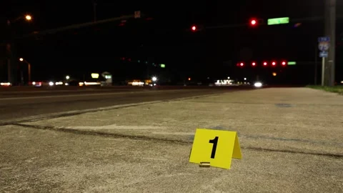 Crime scene night timelapse 库存影片 247649480