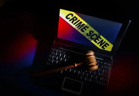 Crime scene pc Stock Illustration