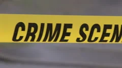 Video: Crime Scene Tape with Red and Blue flashes ~ #22416049