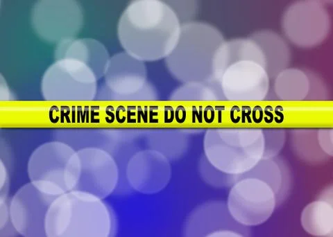 Crime scene tape. Stock Illustration
