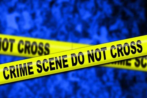 Crime scene tape. Stock Illustration