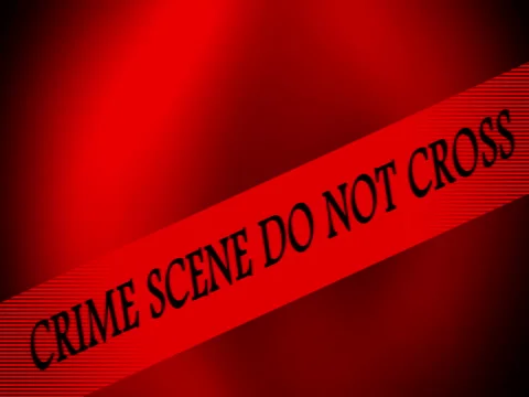 Crime Scene Tape Red Background Stock Footage 70421764