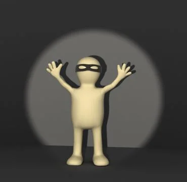 Crime stop Stock Illustration