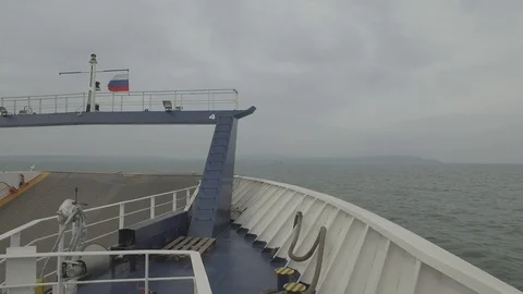 Crimea crossing sea Stock Footage 90024820