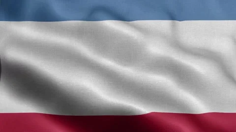 Crimea flag Front Stock Footage 318663991