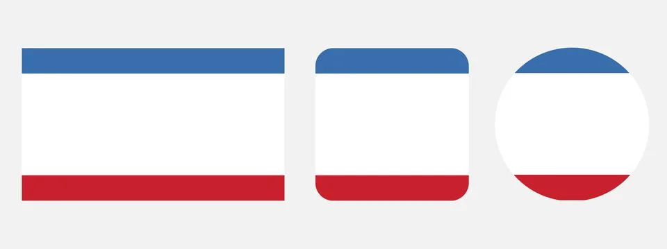 Crimea flag, vector illustration Stock Illustration
