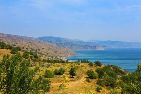 Crimea mountain coast Stock Photos