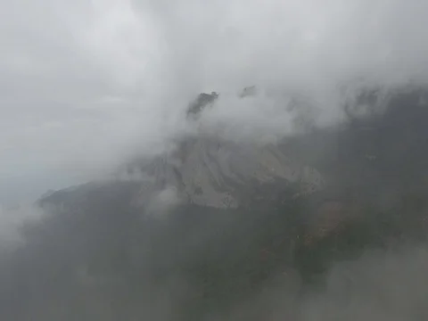 Crimea mountains in the clouds Video stock 74467363