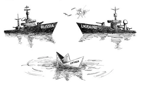 Crimea Problem Concept Stock Illustration