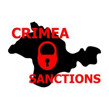Crimea sanctions Stock Illustration
