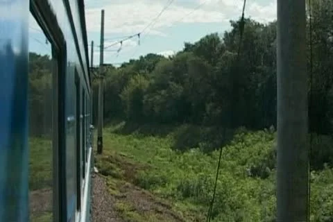 Crimea. Summer. The view from the train window Video stock 11359460