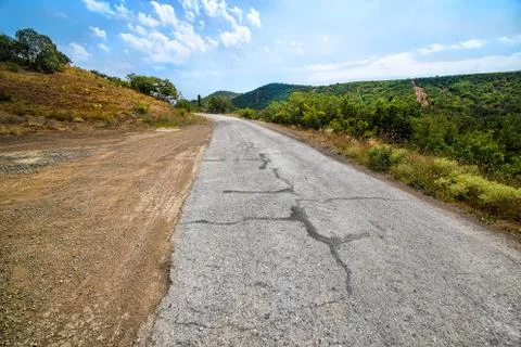 Crimea the twisting highway Foto stock