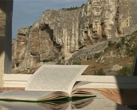 Crimea. Wind flips through pages of a book Stock-Footage 10899904
