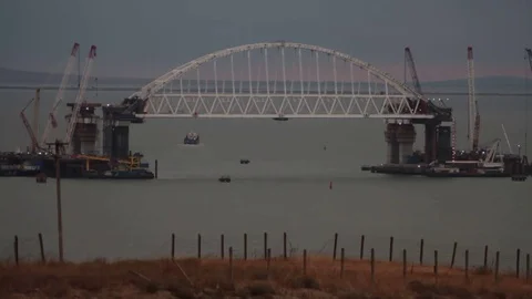 Crimean bridge 스톡 동영상 83187079