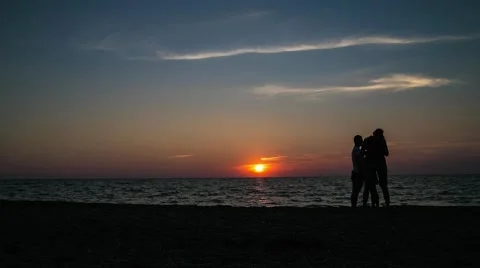 Crimean sunset on the Black Sea Stock Footage 56815201