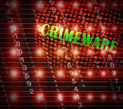 Crimeware Digital Cyber Hack Exploit 3d Illustration Stock Illustration
