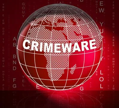 Crimeware Digital Cyber Hack Exploit 3d Illustration Stock Illustration
