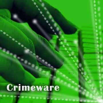 Crimeware Digital Cyber Hack Exploit 3d Illustration Stock Illustration
