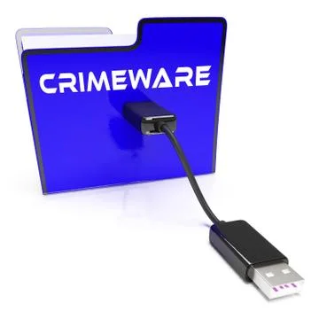 Crimeware Digital Cyber Hack Exploit 3d Rendering Stock Illustration