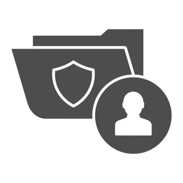 Criminal case solid icon. Law document vector illustration isolated on white 스톡 일러스트