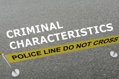 Criminal Characteristics concept Stock Illustration