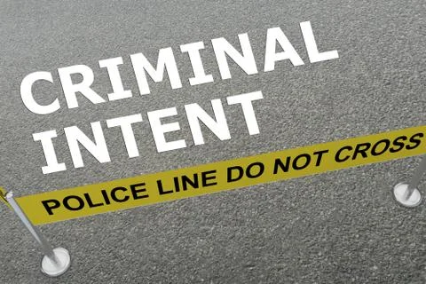 Criminal Intent concept Stock Illustration