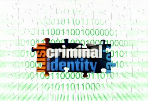Criminal puzzle concept Stock Illustration