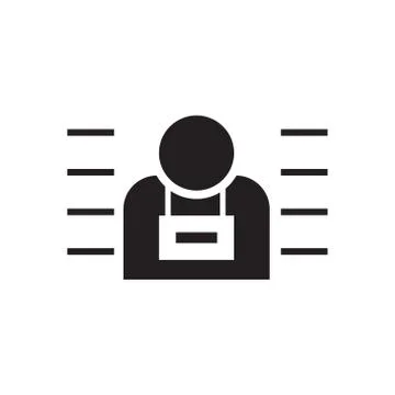 Criminal vector icon design template Illustrazione stock