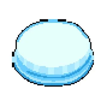 Crimp metall bottle cap pixel art vector illustration Stock Illustration