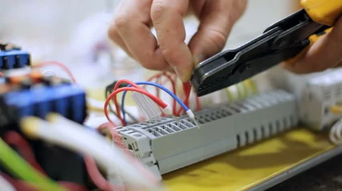 Crimp wire ferrule Stock Footage 66782307