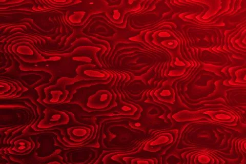 Crimson abstract texture with flowing contour patterns in rich red tones. Stock Illustration