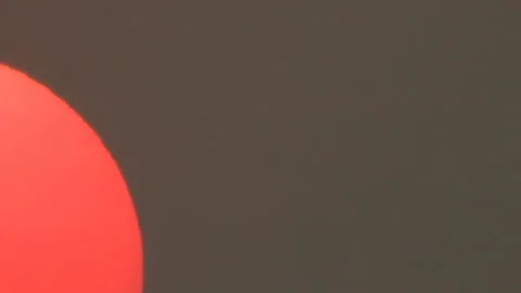 Crimson big sun Stock Footage 111768141