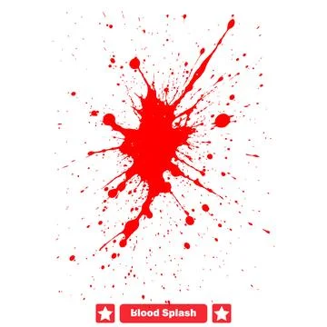 Crimson Cascade Dramatic Blood Splash Vector Designs Bundle Stock Illustration