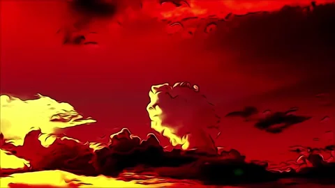 Crimson Clouds 2 Graphic 動画素材 190273469