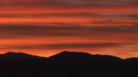 Crimson Dusk Stock Footage 54750749