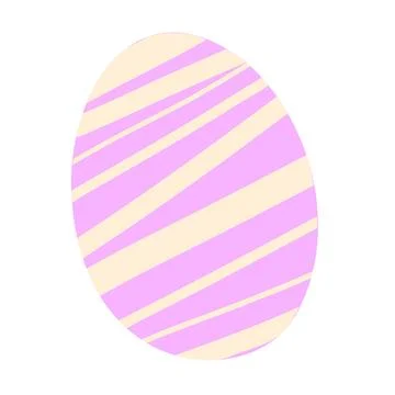Crimson Easter Egg vector illustration for decor Stock Illustration