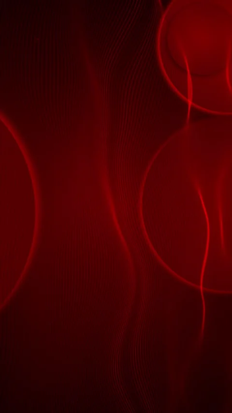 Crimson flowing lines motion backdrop waves, layered circles, dark shadows Stock Footage 334123503