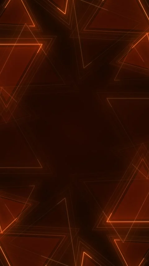 Crimson geometric backdrop sharp triangular frames, luminous streaks, and Stock Footage 334102679