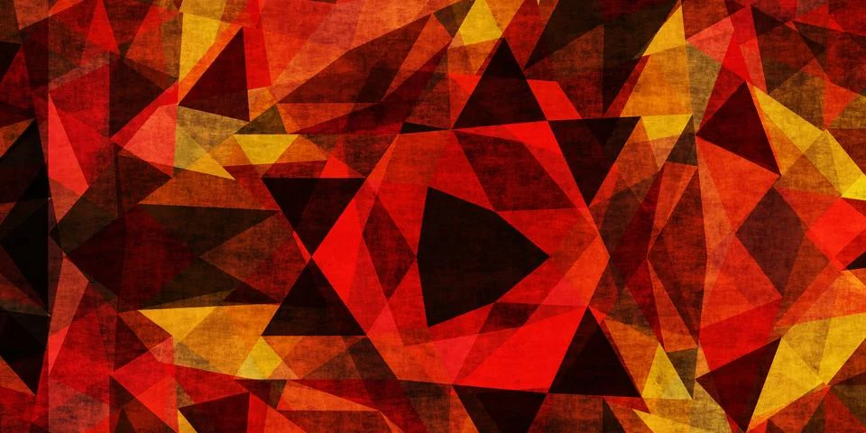 Crimson Grunge Polygon Abstract Pattern Background Stock Illustration