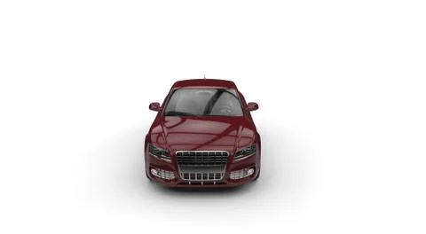 Crimson Model Car Иллюстрация