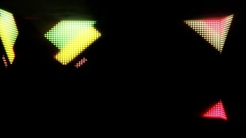Crimson Pixel Wave Live Event Led Animation Stock Footage 339289396
