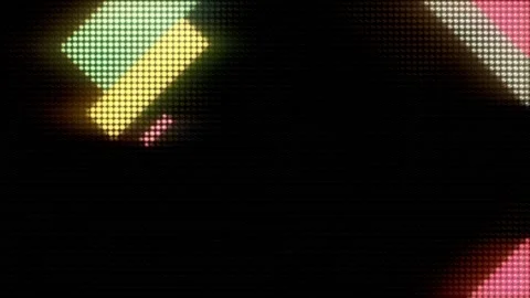Crimson Pixel Wave Show Stage Visual Loop Video stock 339289381